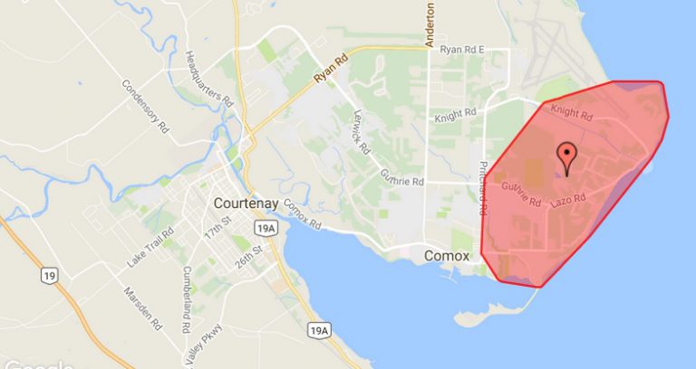 Power out in east Comox