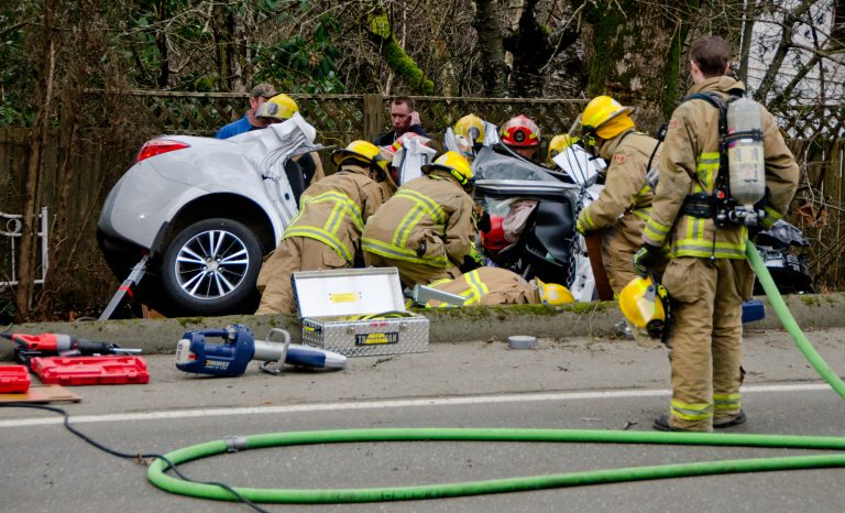 Courtenay residents sent to hospital after high-speed Mission Hill crash