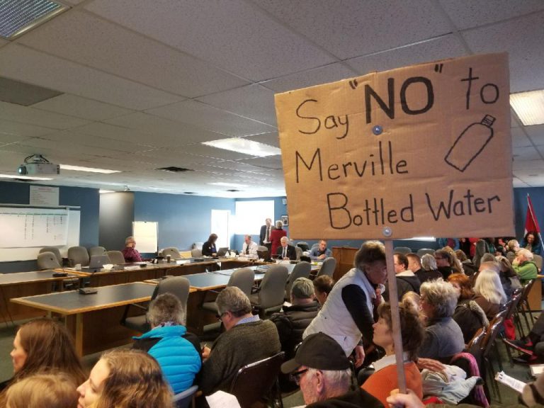 Water bottling operation gets poor reception at CVRD meeting