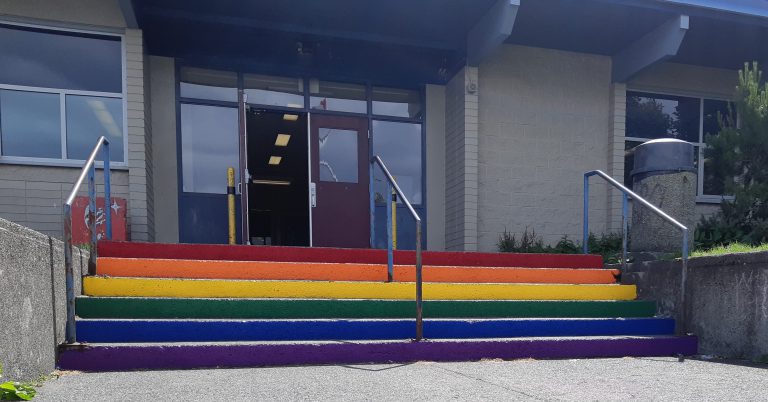 Carihi principal “very proud” of rainbow steps