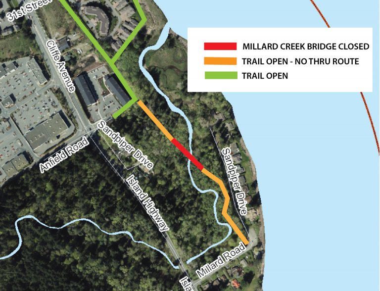 Temporary riverway trail closure planned at Millard Creek Bridge