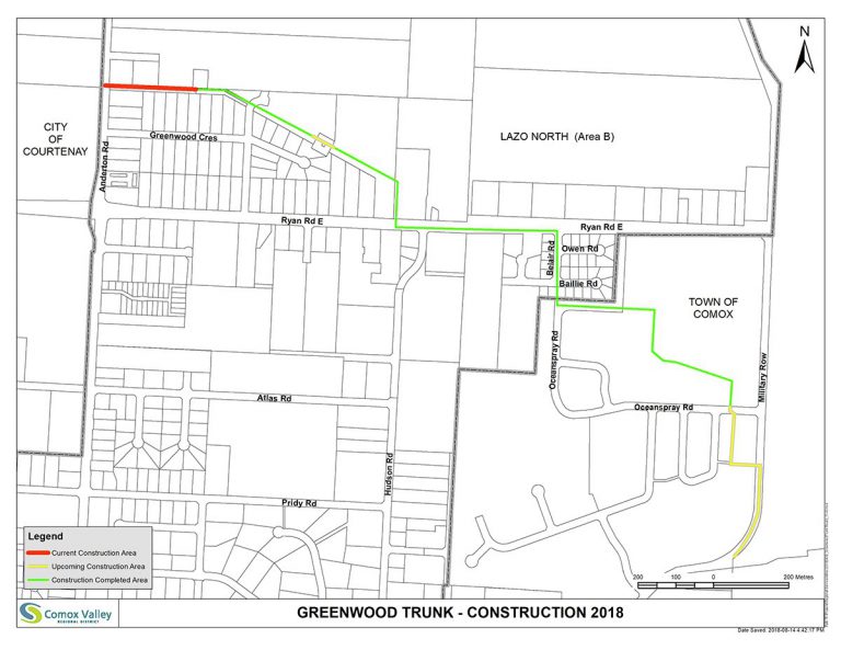 Sewer construction works moves off of roadways