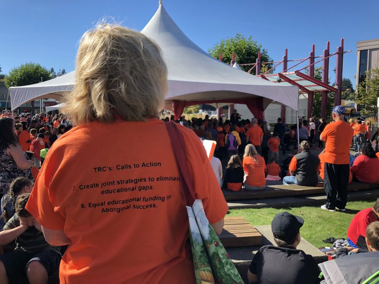 Campbell River students mark Orange Shirt Day with a walk for reconciliation