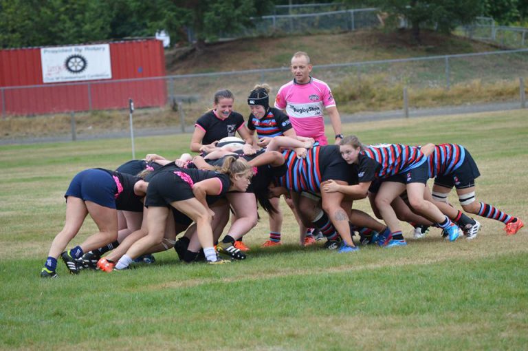 Kickers women’s rugby team wins season opener