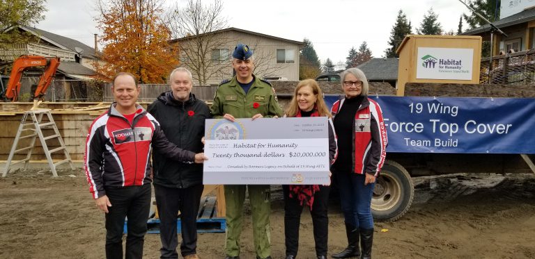 Concrete poured for four new Habitat homes at Courtenay build site