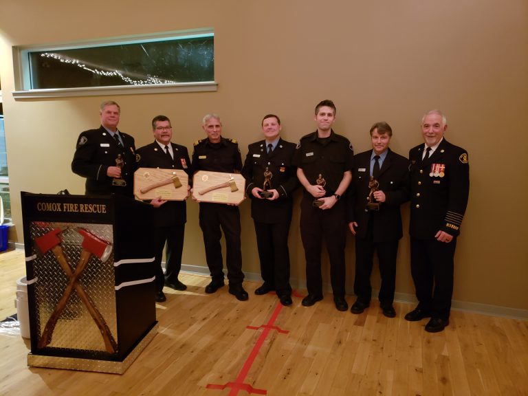 Comox firefighters honoured at annual awards banquet