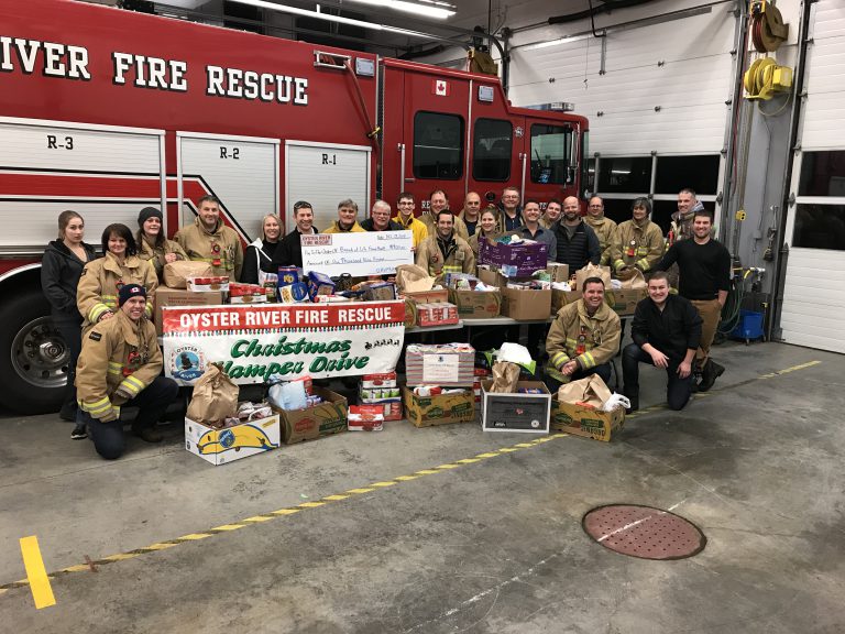 Oyster River Fire Rescue hamper drive a success