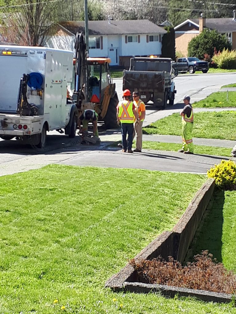 Crews on scene of water main leak