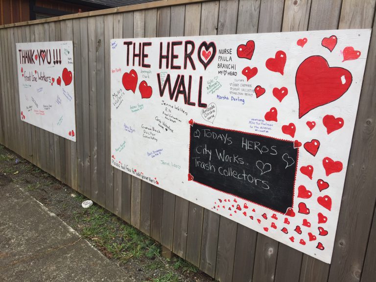 ‘Hero Wall’ honours front line workers