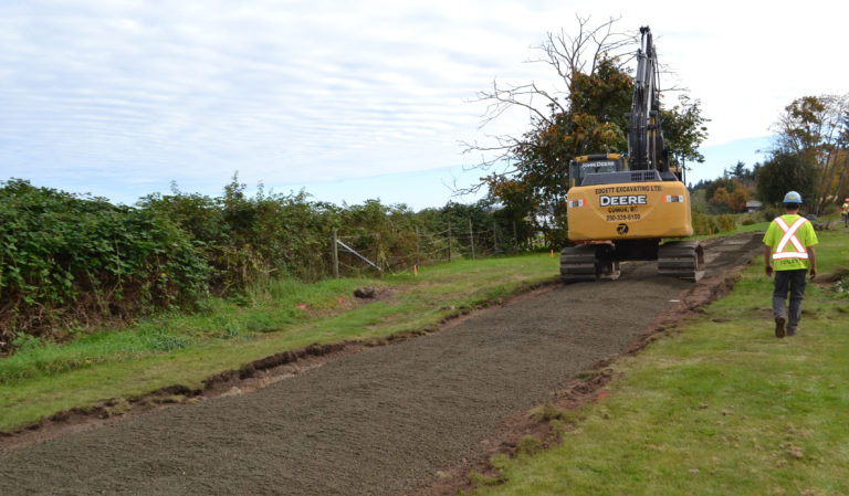 Construction underway for south Courtenay Riverway Extension