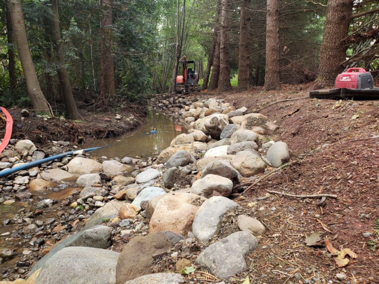 Glen Urquhart Creek restoration work takes shape