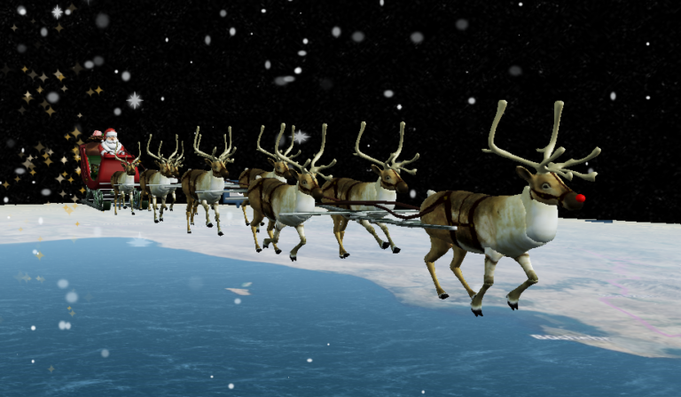 Santa Claus halfway through annual journey already, tracker shows