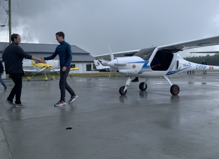 Air Cadet makes Canadian history in first-ever commercial electric flight