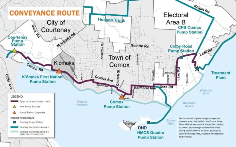 Upgrades to Comox Valley’s sewer service to affect traffic flow
