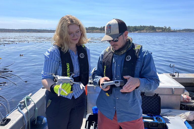 Students from NIC helping research, map out coastal kelp forests