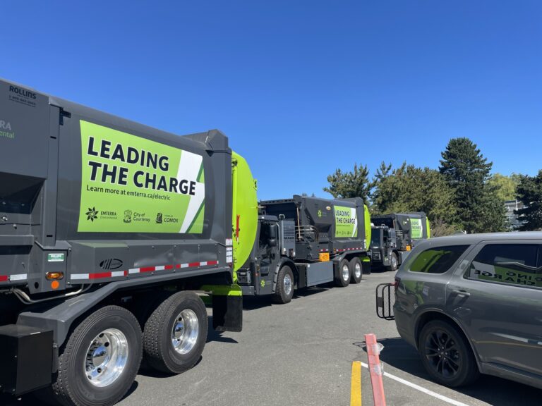 Largest North American electric waste collection fleet unveiled for Courtenay-Comox