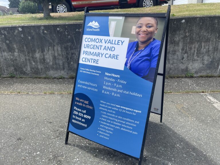 Temporary urgent and primary care centre opens in the Comox Valley