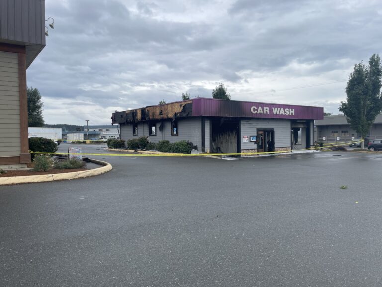 Courtenay car wash damaged by fire this morning