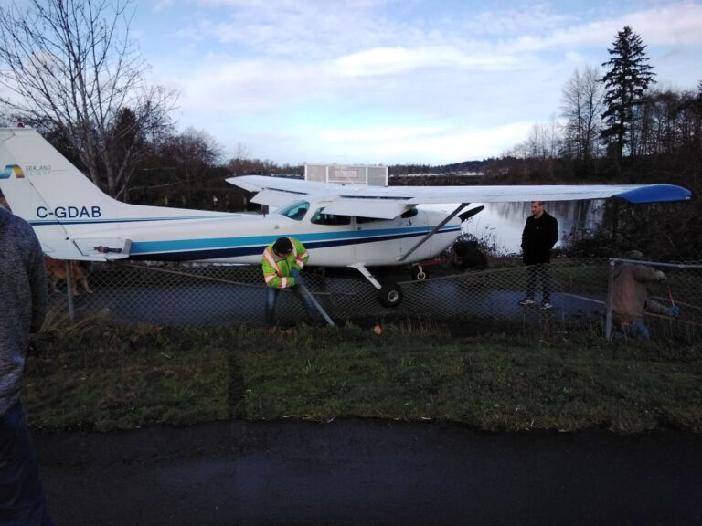 Aircraft overshoots runway Monday at Courtenay Airpark