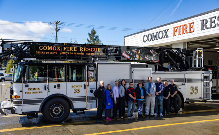 Comox Fire Truck gets new Indigenous artwork